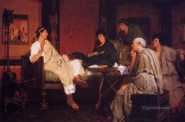 Tibullus at Delias Romantic Sir Lawrence Alma Tadema Oil Paintings